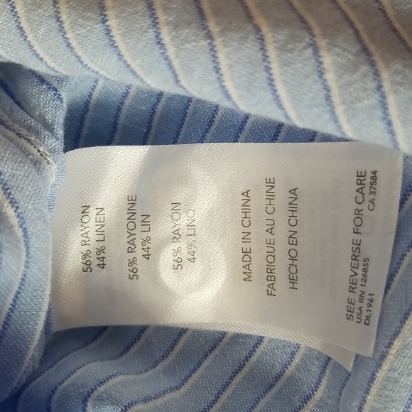 DL1961 Nassau Manhattan pinstripe button down shirt - Picture 7 of 8